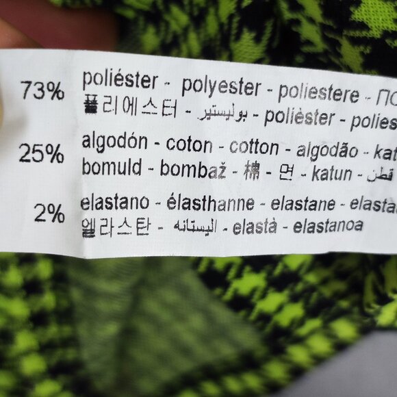 Bershka romper women's size XS green and black colour houndstooth pattern - Picture 6 of 11